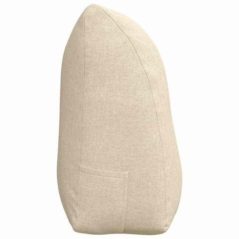 PODUSZKA NA PLECY KREMOWY 100X24X50CM TKANINA