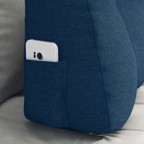 PODUSZKA NA PLECY NIEBIESKI 80X24X50CM TKANINA