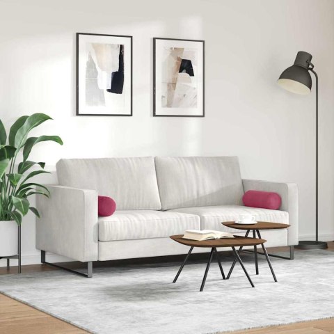 PODUSZKI WAŁKOWE 2 SZT. CZERWONE WINO Ø 15X40CM