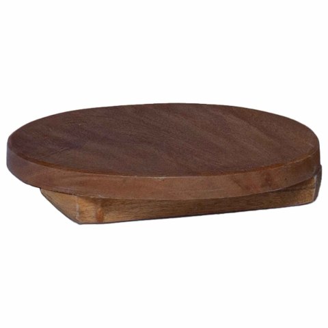 STOŁEK ROŚLINNY 3 SZT. BRĄZOWY DREWNO MAHONIOWE