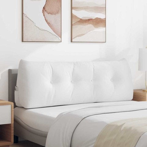 PODUSZKA NA PLECY BIAŁY 140X24X50CM TKANINA