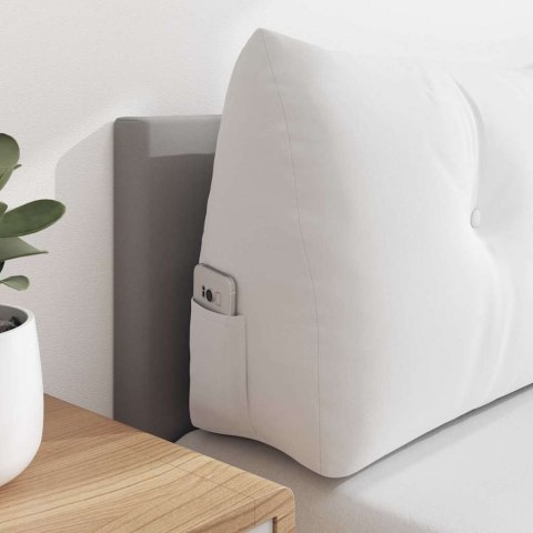 PODUSZKA NA PLECY BIAŁY 140X24X50CM TKANINA