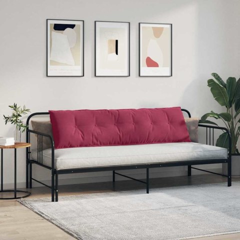 PODUSZKA NA PLECY CZERWONE WINO 180X50CM TKANINA SZTRUKSOWA