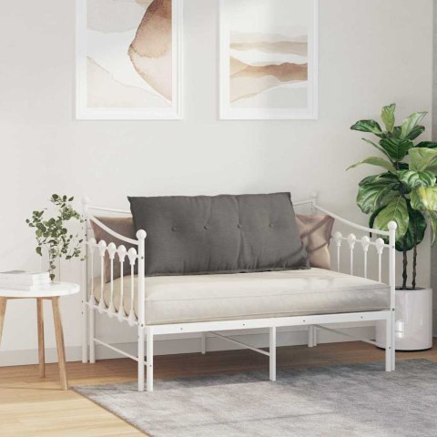 PODUSZKA NA PLECY JASNOSZARY 100X50CM TKANINA SZTRUKSOWA