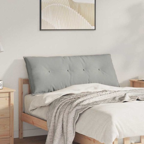 PODUSZKA NA PLECY JASNOSZARY 120X50CM TKANINA MIKROFIBROWA