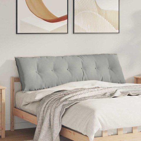 PODUSZKA NA PLECY JASNOSZARY 160X50CM TKANINA MIKROFIBROWA