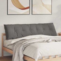 PODUSZKA NA PLECY JASNOSZARY 180X50CM TKANINA SZTRUKSOWA