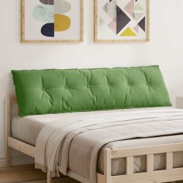 PODUSZKA NA PLECY JASNOZIELONY 180X50CM TKANINA SZTRUKSOWA