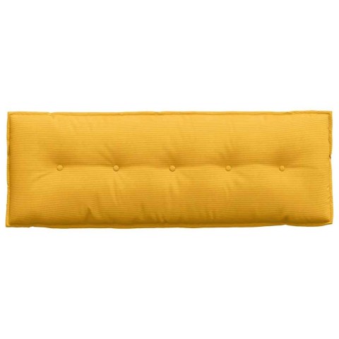 PODUSZKA NA PLECY JASNOŻÓŁTY 140X50CM TKANINA SZTRUKSOWA