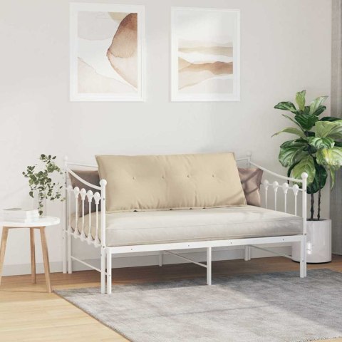 PODUSZKA NA PLECY KREMOWY 120X50CM TKANINA MIKROFIBROWA
