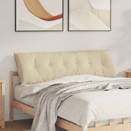 PODUSZKA NA PLECY KREMOWY 160X50CM TKANINA MIKROFIBROWA