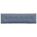 PODUSZKA NA PLECY NIEBIESKI 180X50CM TKANINA SZTRUKSOWA