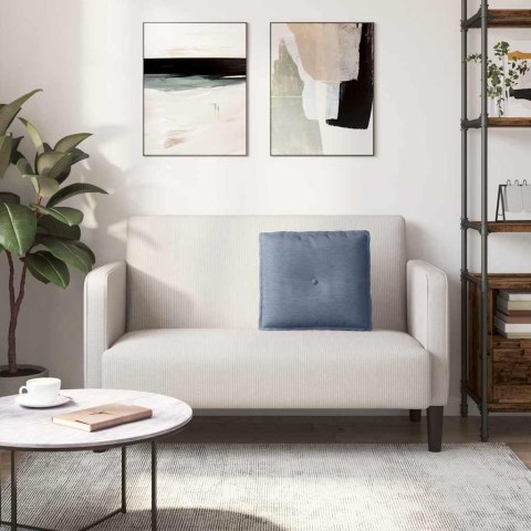 PODUSZKA NA PLECY NIEBIESKI 50X45CM TKANINA SZTRUKSOWA