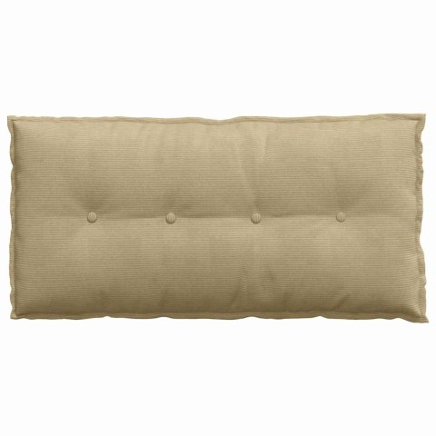 PODUSZKA NA PLECY SZARY ZIELONY 100X50CM TKANINA SZTRUKSOWA