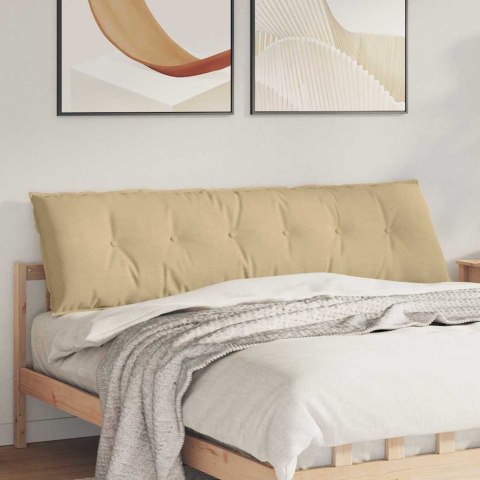 PODUSZKA NA PLECY SZARY ZIELONY 180X50CM TKANINA SZTRUKSOWA