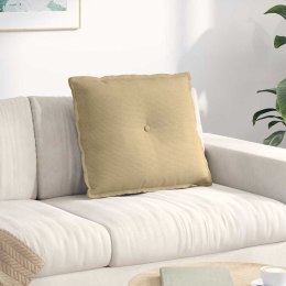 PODUSZKA NA PLECY SZARY ZIELONY 60X50CM TKANINA SZTRUKSOWA