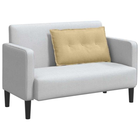 PODUSZKA NA PLECY SZARY ZIELONY 80X50CM TKANINA SZTRUKSOWA