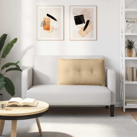 PODUSZKA NA PLECY SZARY ZIELONY 80X50CM TKANINA SZTRUKSOWA