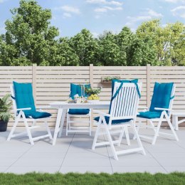 PODUSZKI NA KRZESŁA Z WYSOKIM OPARCIEM 4 SZT. JASNONIEBIESKIE