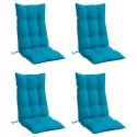 PODUSZKI NA KRZESŁA Z WYSOKIM OPARCIEM 4 SZT. JASNONIEBIESKIE