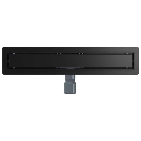 2 W 1 ODWODNIENIE PRYSZNICOWE CZARNY 50CM STAL NIERDZEWNA 304