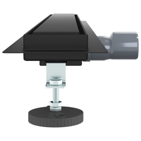 2 W 1 ODWODNIENIE PRYSZNICOWE CZARNY 80CM STAL NIERDZEWNA 304