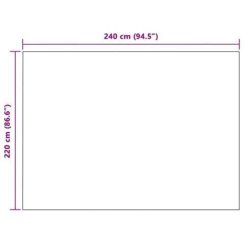 KOC BORDEAUXCZERWONY 220X240CM POLAR
