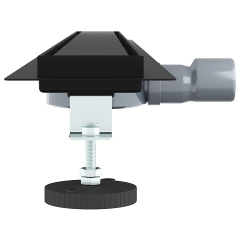 ODPŁYW PRYSZNICOWY 2 W 1 Z SYFONEM 360° CZARNY 100CM