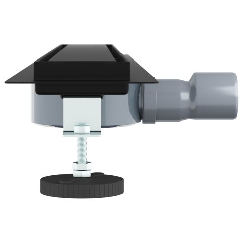 ODPŁYW PRYSZNICOWY 2 W 1 Z SYFONEM 360° CZARNY 70CM