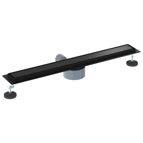 ODPŁYW PRYSZNICOWY 2 W 1 Z SYFONEM 360° CZARNY 70CM