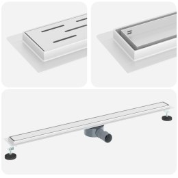 ODPŁYW PRYSZNICOWY 2 W 1 Z SYFONEM 360° SREBRNY 100CM