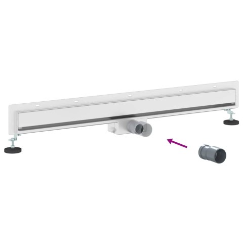 ODPŁYW PRYSZNICOWY MONTOWANY NA ŚCIANIE SREBRNY 90CM