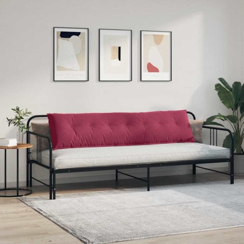 PODUSZKA NA PLECY CZERWONE WINO 200X50CM TKANINA SZTRUKSOWA