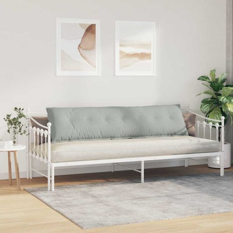 PODUSZKA NA PLECY JASNOSZARY 200X50CM TKANINA SZTRUKSOWA