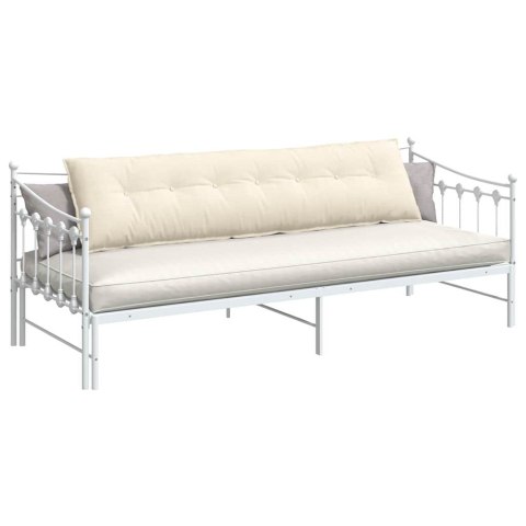 PODUSZKA NA PLECY KREMOWY 200X50CM TKANINA SZTRUKSOWA