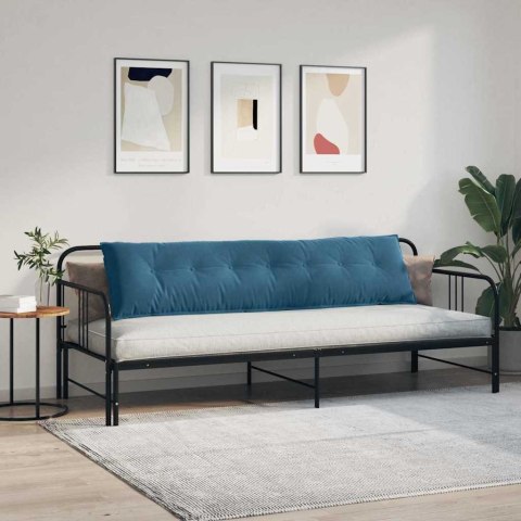 PODUSZKA NA PLECY NIEBIESKI 200X50CM TKANINA SZTRUKSOWA