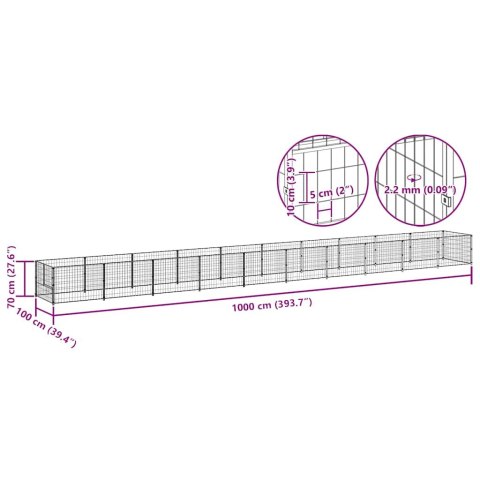 KOJEC DLA PSA CZARNY 10M² STALOWY
