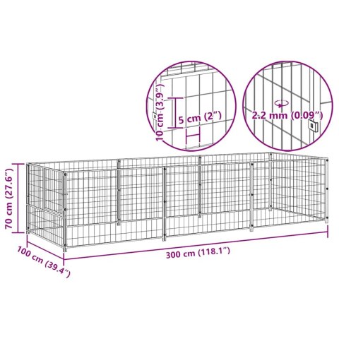 KOJEC DLA PSA CZARNY 3M² STALOWY