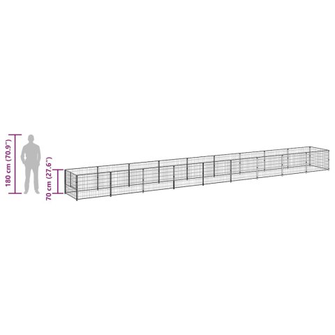 KOJEC DLA PSA CZARNY 9M² STALOWY