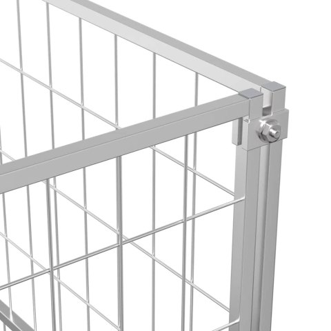 KOJEC DLA PSA SREBRNY 100X100X70CM STALOWY