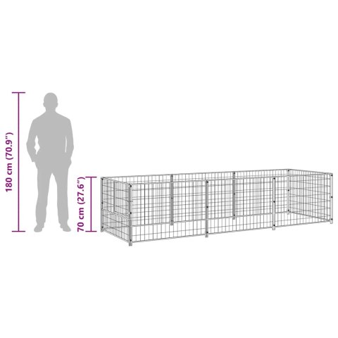 KOJEC DLA PSA SREBRNY 3M² STALOWY