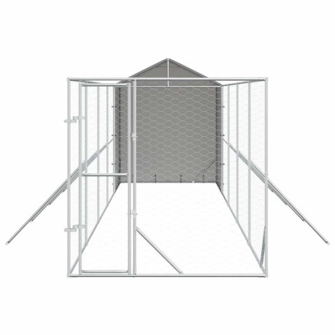 KOJEC DLA PSA Z DACHEM SREBRNY 2X10X2,5M STAL GALWANIZOWANA
