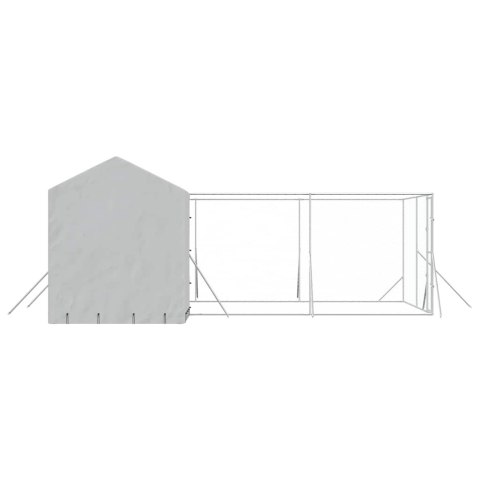 KOJEC DLA PSA Z DACHEM SREBRNY 6X6X2,5M STAL GALWANIZOWANA