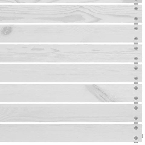 2-OSOBOWA SOFA OGRODOWA BIAŁA LITE DREWNO SOSNOWE