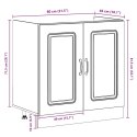 SZAFKA KUCHENNA Z DRZWIAMI KALMAR BIAŁY 80X46X81,5CM