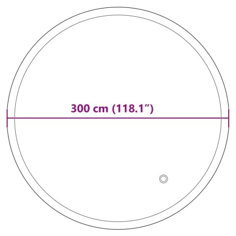 PODUSZKA BASENOWA DO BASENU NADZIEMNEGO NIEBIESKI Ø 300CM PVC