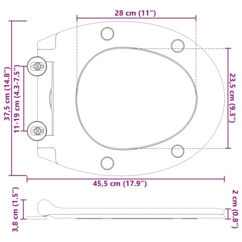TOALETA Z SZYBKIM UWOLNIENIEM ODPOWIEDNIA DLA SIEDZISKA CZARNY
