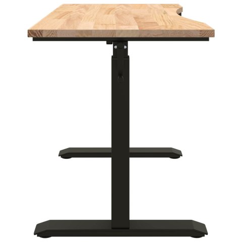 BIURKO CZARNY I NATURALNY 120X60CM DĄB LITE