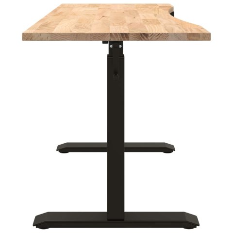 BIURKO CZARNY I NATURALNY 140X60CM DĄB LITE