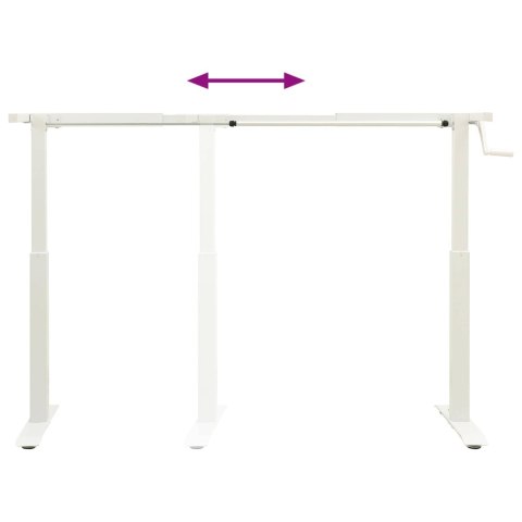 BIURKO DĄB LITY REGULOWANE 140CM STÓŁ DO PRACY NA STOJĄCO LOFT PREMIUM